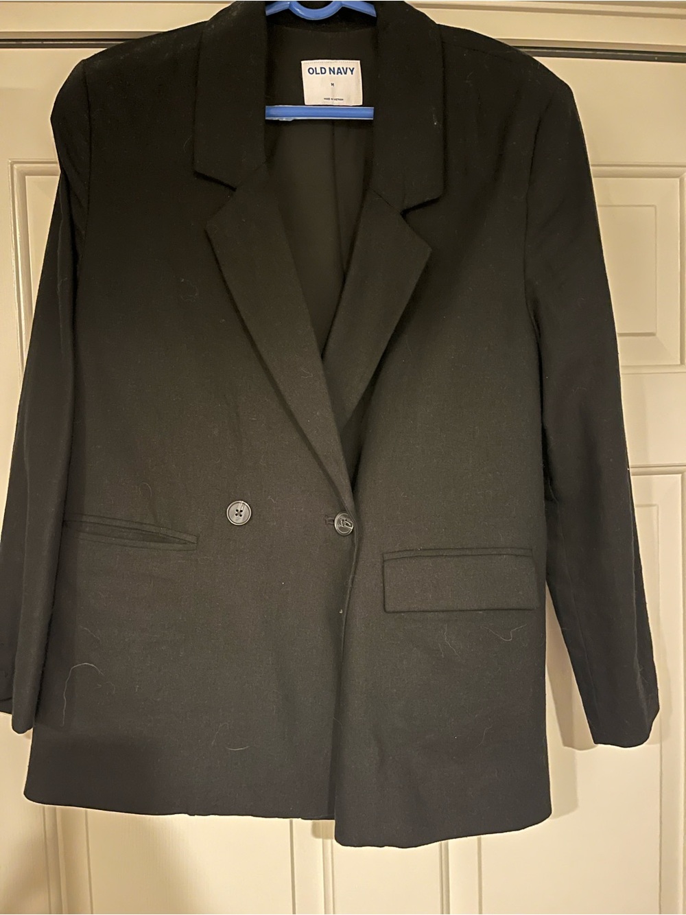 Old Navy Black Double-Breasted Women's Blazer Jacket